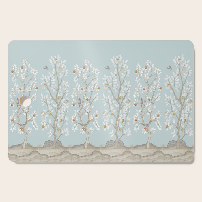 Citrus Grove Mural in Mist Cutting Board Gallery Image 1