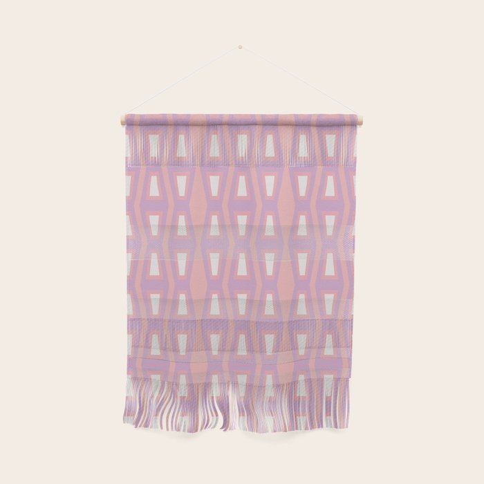 Pink Asymetrical Geometric Wall Hanging Gallery Image 1