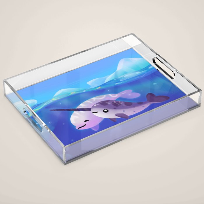 Beluga and Narwhal Acrylic Tray Gallery Image 1