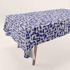 Playful strokes #3 / Beige on Blue Tablecloth Gallery Image 1