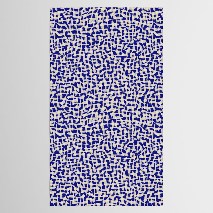 Playful strokes #3 / Beige on Blue Tablecloth Gallery Image 2