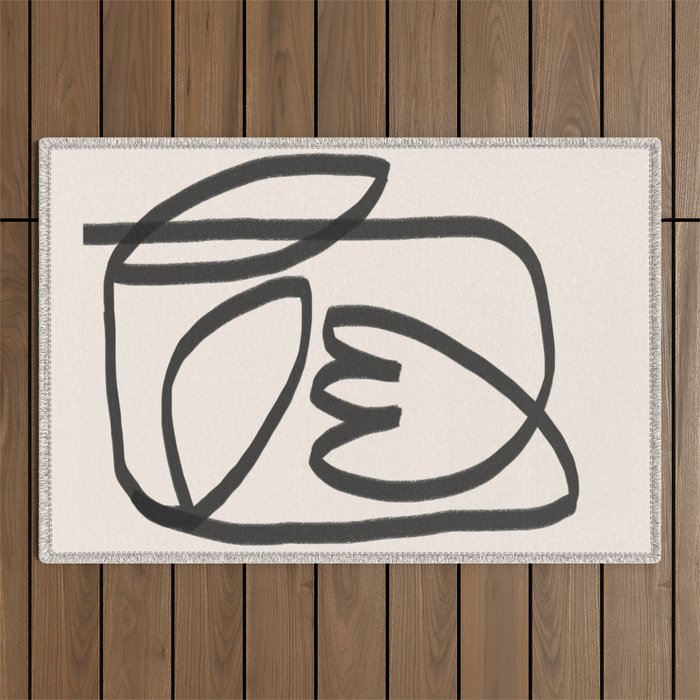 Abstract Tulip Outdoor Rug Gallery Image 1