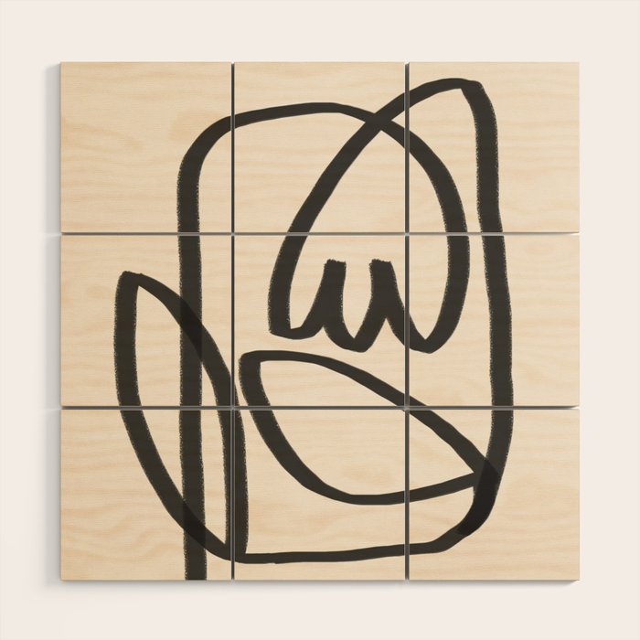 Abstract Tulip Wood Wall Art Gallery Image 1