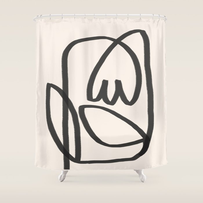 Abstract Tulip Shower Curtain Gallery Image 1