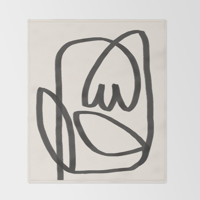 Abstract Tulip Throw Blanket Gallery Image 2