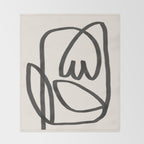 Abstract Tulip Throw Blanket Gallery Image 2