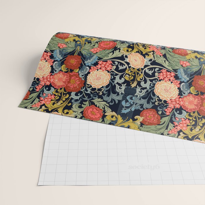 William Morris bouquet Wrapping Paper Gallery Image 2