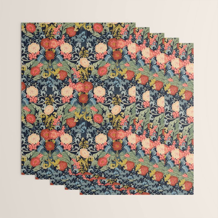 William Morris bouquet Wrapping Paper Gallery Image 3