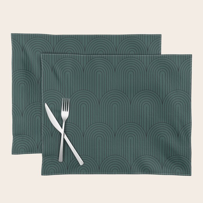 Art Deco Arch Pattern XVI Placemat Gallery Image 1