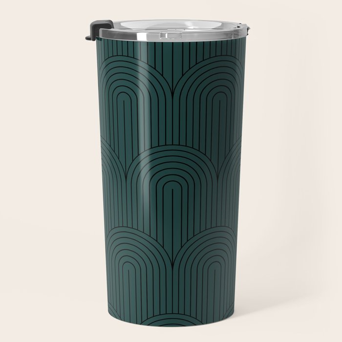 Art Deco Arch Pattern XVI Travel Mug Gallery Image 3