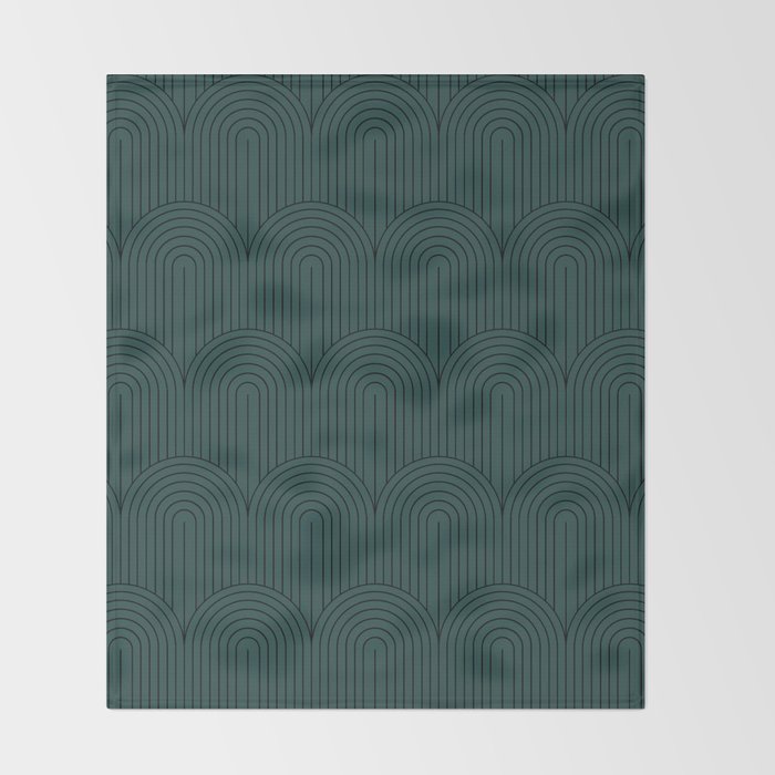 Art Deco Arch Pattern XVI Throw Blanket Gallery Image 2