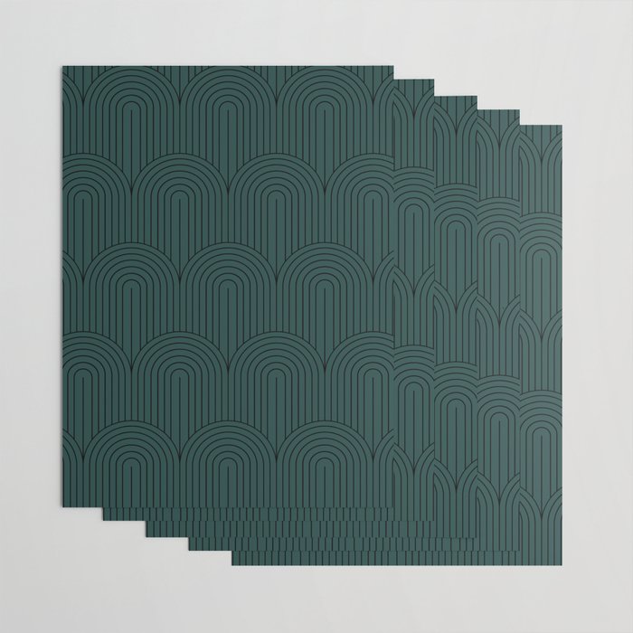Art Deco Arch Pattern XVI Wrapping Paper Gallery Image 3