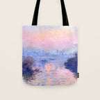 Claude Monet "Sunset on the Seine at Lavacourt. Winter Effect" Tote Bag Gallery Image 1