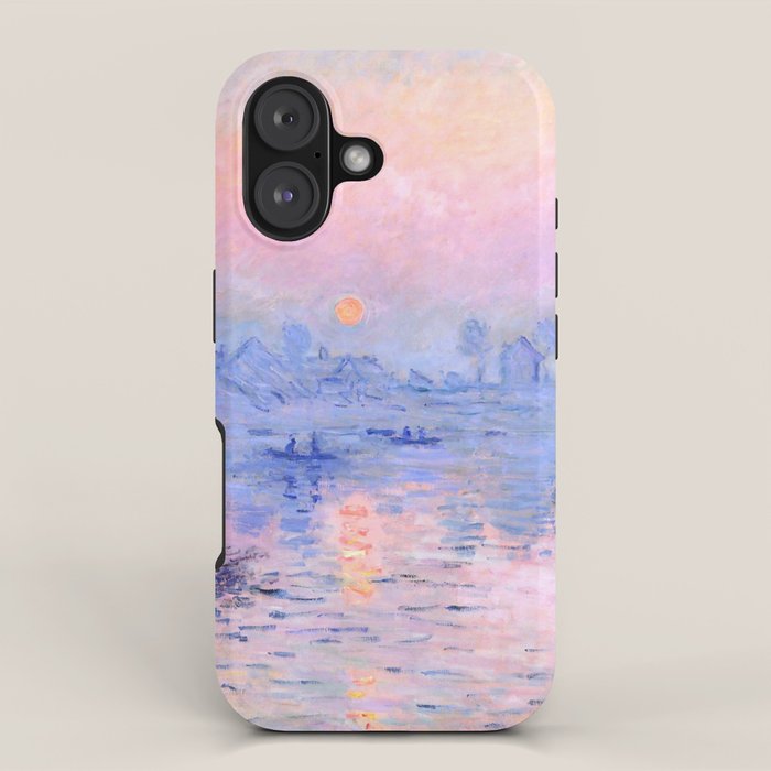 Claude Monet "Sunset on the Seine at Lavacourt. Winter Effect" iPhone Case Gallery Image 1