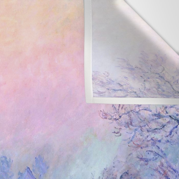 Claude Monet "Sunset on the Seine at Lavacourt. Winter Effect" Wall Tapestry Gallery Image 3