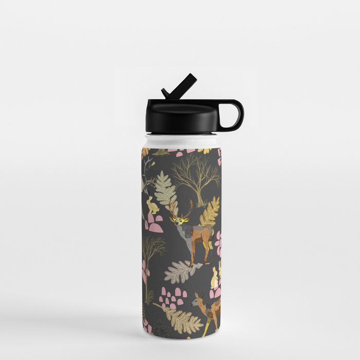 Colorful forest animals F Water Bottle Gallery Image 1