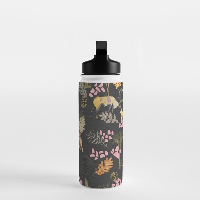 Colorful forest animals F Water Bottle Gallery Image 3