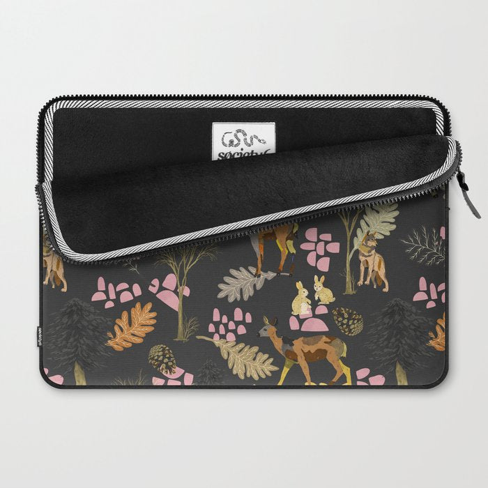 Colorful forest animals F Laptop Sleeve Gallery Image 2