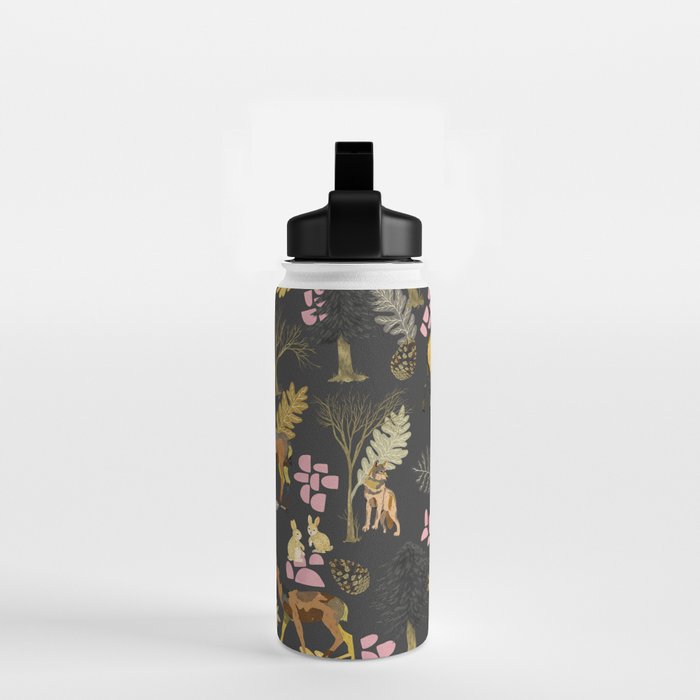 Colorful forest animals F Water Bottle Gallery Image 2