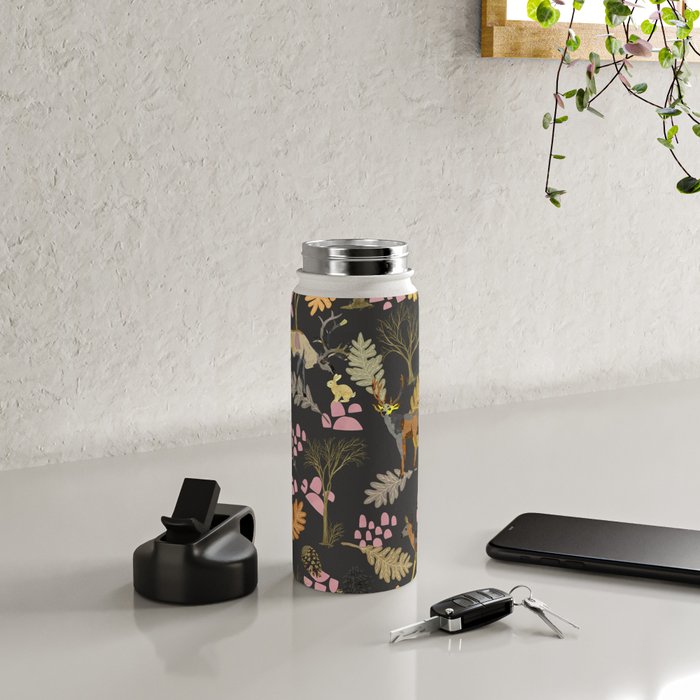 Colorful forest animals F Water Bottle Gallery Image 5