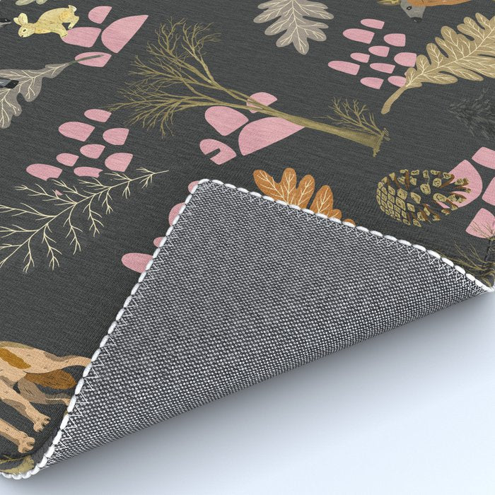 Colorful forest animals F Rug Gallery Image 4