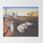 The Persistence of Memory by Salvador Dali Throw Blanket Gallery Image 2