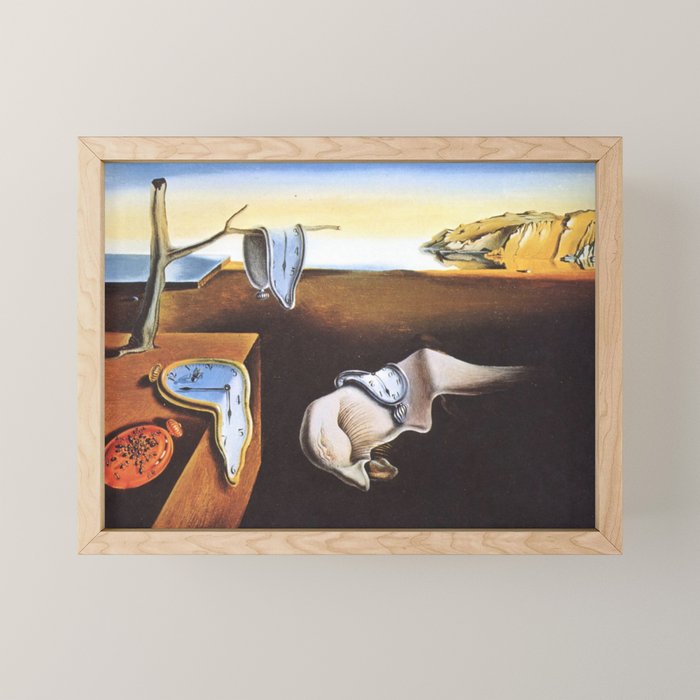 The Persistence of Memory by Salvador Dali Mini Art Print Gallery Image 1