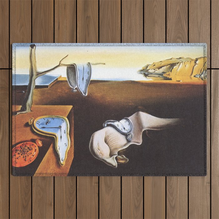The Persistence of Memory by Salvador Dali Outdoor Rug Gallery Image 1