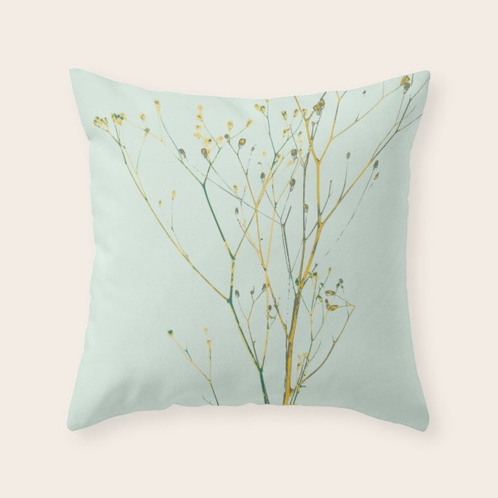 Plant based happyness Herb 2 still life Throw Pillow Gallery Image 2