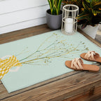Plant based happyness Herb 2 still life Outdoor Rug Gallery Image 2