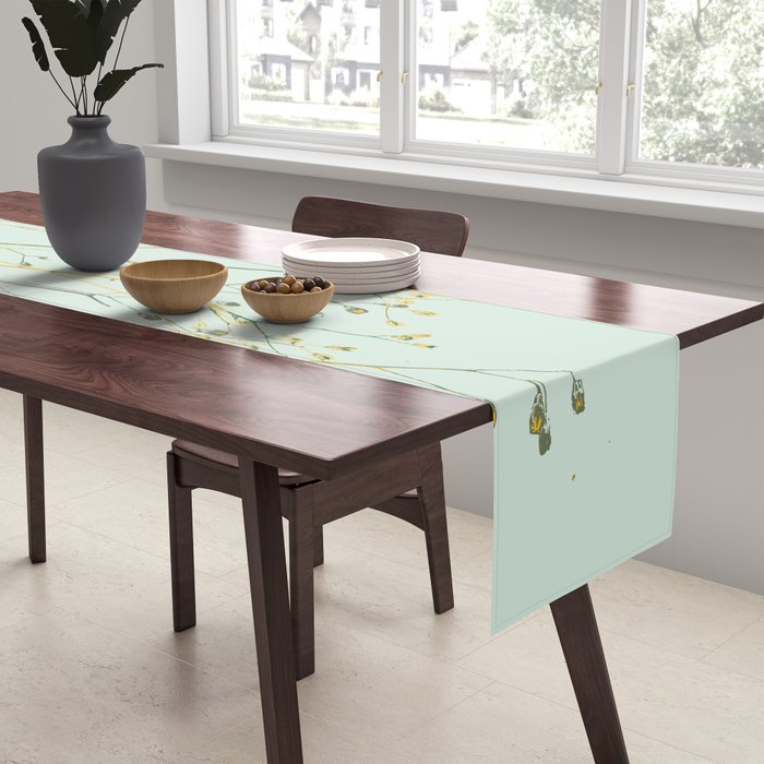 Plant based happyness Herb 2 still life Table Runner Gallery Image 2