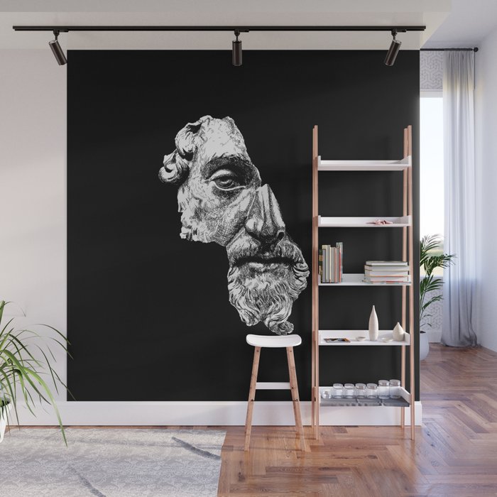 MARCUS AURELIUS ANTONINUS AUGUSTUS / White Wall Mural Gallery Image 1