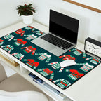Christmas Sweaters - Teal & Red Palette Desk Mat Gallery Image 2