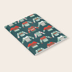 Christmas Sweaters - Teal & Red Palette Notebook Gallery Image 2