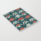 Christmas Sweaters - Teal & Red Palette Notebook Gallery Image 3