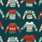 Christmas Sweaters - Teal & Red Palette Coffee Mug Gallery Image 2