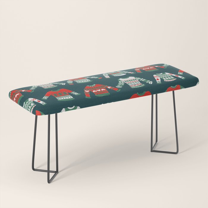 Christmas Sweaters - Teal & Red Palette Bench Gallery Image 1