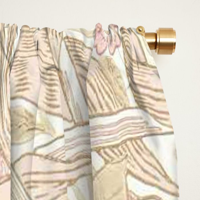 William Morris Pimpernel Pastel Peach Pink Window Curtain Gallery Image 2