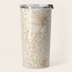 William Morris Pimpernel Pastel Peach Pink Travel Mug Gallery Image 2