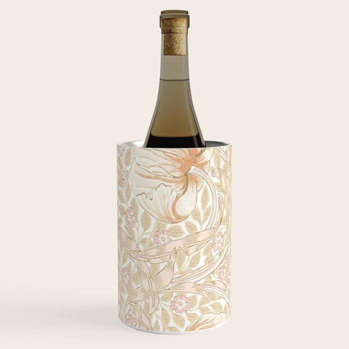 William Morris Pimpernel Pastel Peach Pink Wine Chiller Gallery Image 3
