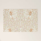 William Morris Pimpernel Pastel Peach Pink Welcome Mat Gallery Image 1