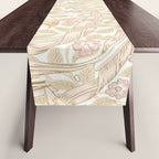 William Morris Pimpernel Pastel Peach Pink Table Runner Gallery Image 1
