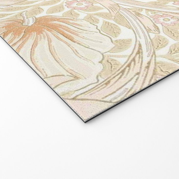 William Morris Pimpernel Pastel Peach Pink Welcome Mat Gallery Image 2