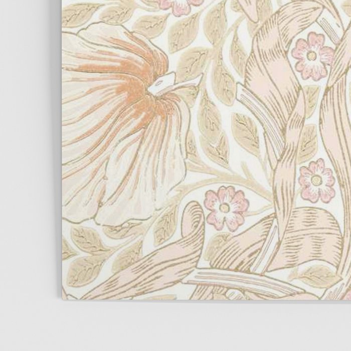 William Morris Pimpernel Pastel Peach Pink Poster Gallery Image 3