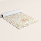 William Morris Pimpernel Pastel Peach Pink Yoga Mat Gallery Image 2