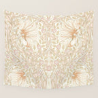 William Morris Pimpernel Pastel Peach Pink Wall Tapestry Gallery Image 4