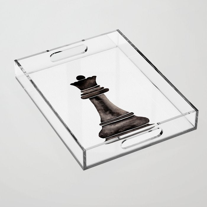 Queen (watercolor painting) Acrylic Tray Gallery Image 1