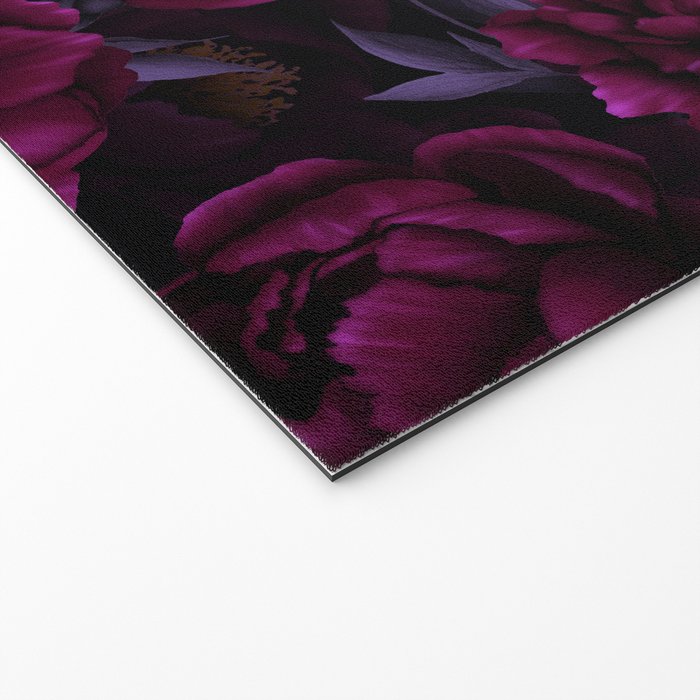 Vintage Dark Night Peonies  Welcome Mat Gallery Image 2