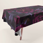 Vintage Dark Night Peonies  Tablecloth Gallery Image 1