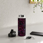 Vintage Dark Night Peonies  Water Bottle Gallery Image 4